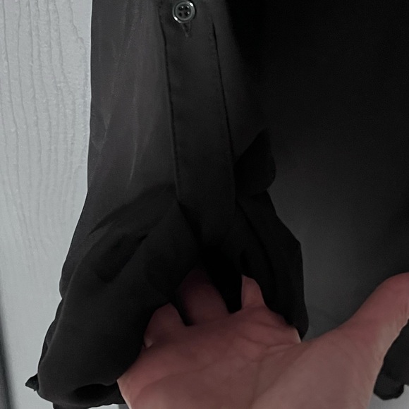 black button down blouse - Picture 4 of 10